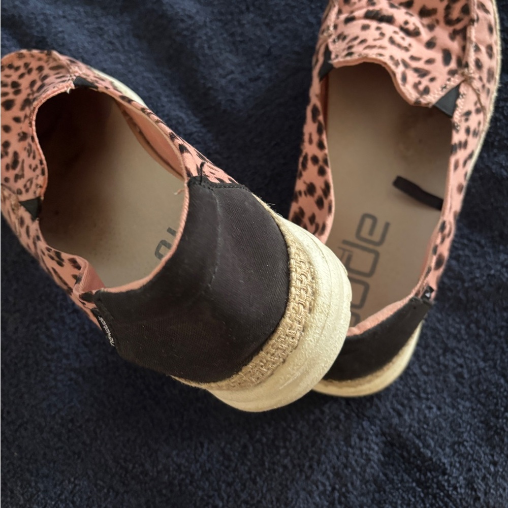 Leopard Print Espadrille Flats